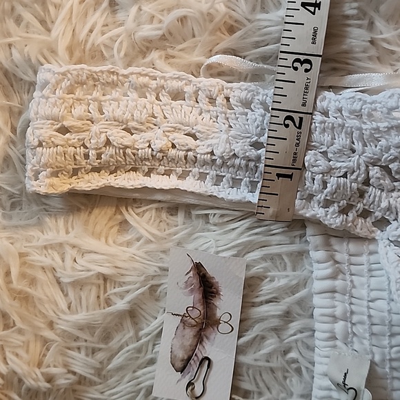 Jessica Simpson Brand New Women's White Crochet Bodice Summer Dress - Picture 7 of 12